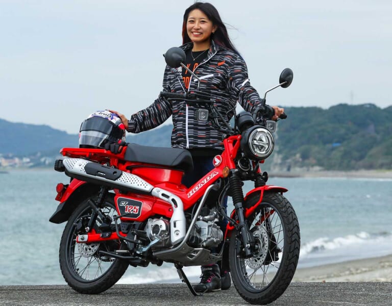岡崎静夏のホンダCT125ハンターカブ試乗インプレッション|岡崎静夏のホンダCT125ハンターカブ試乗インプレ【前編|本格志向の走りこそが魅力】
