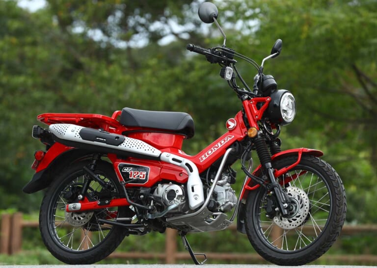 岡崎静夏のホンダCT125ハンターカブ試乗インプレッション|岡崎静夏のホンダCT125ハンターカブ試乗インプレ【前編|本格志向の走りこそが魅力】
