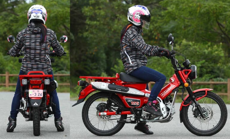 岡崎静夏のホンダCT125ハンターカブ試乗インプレッション|岡崎静夏のホンダCT125ハンターカブ試乗インプレ【前編|本格志向の走りこそが魅力】
