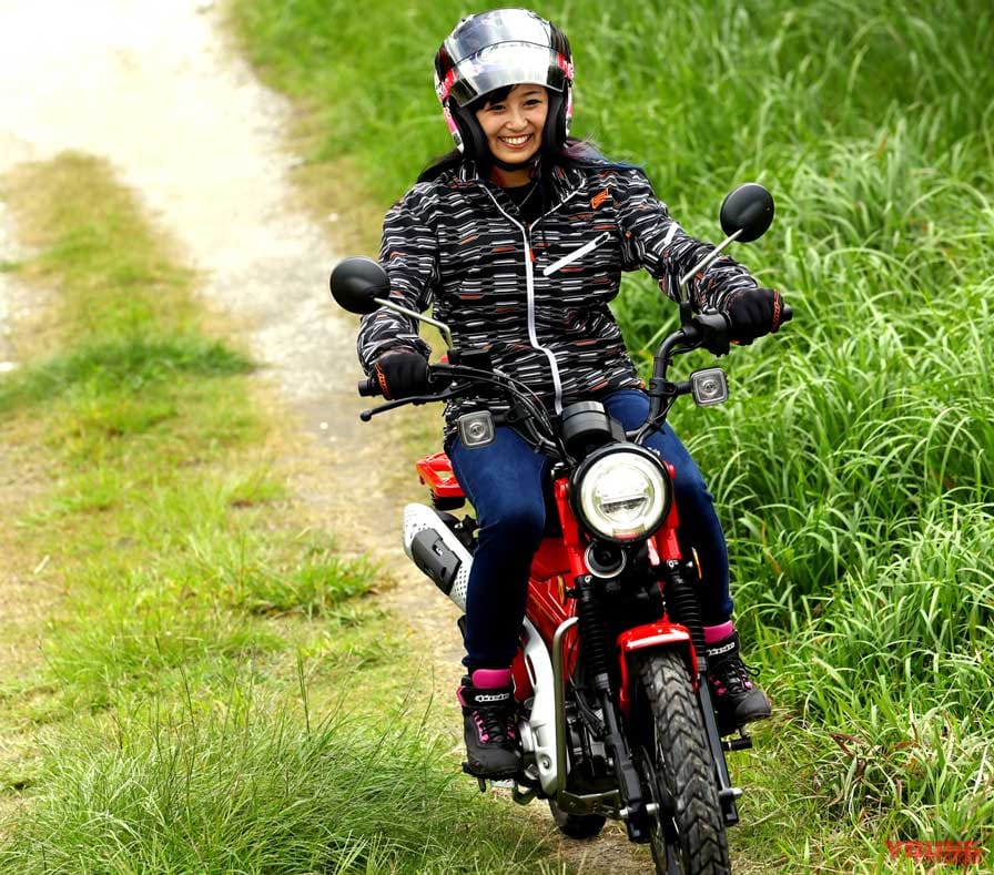 |岡崎静夏のホンダCT125ハンターカブ試乗インプレ【後編|スポーツバイク感覚を満喫!】