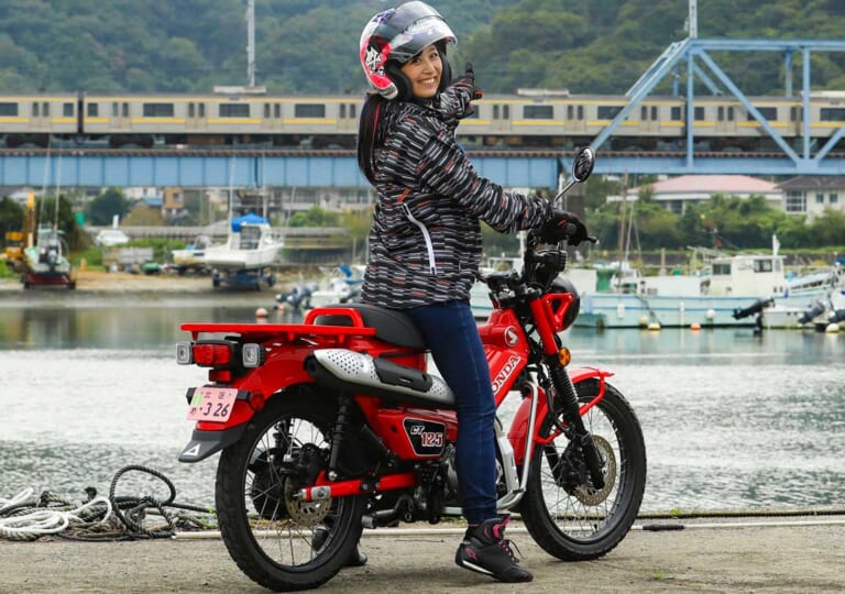 岡崎静夏のホンダCT125ハンターカブ試乗インプレッション|岡崎静夏のホンダCT125ハンターカブ試乗インプレ【後編|スポーツバイク感覚を満喫!】
