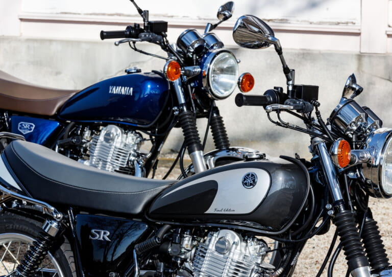 YAMAHA SR400 純正シート Final Edition青