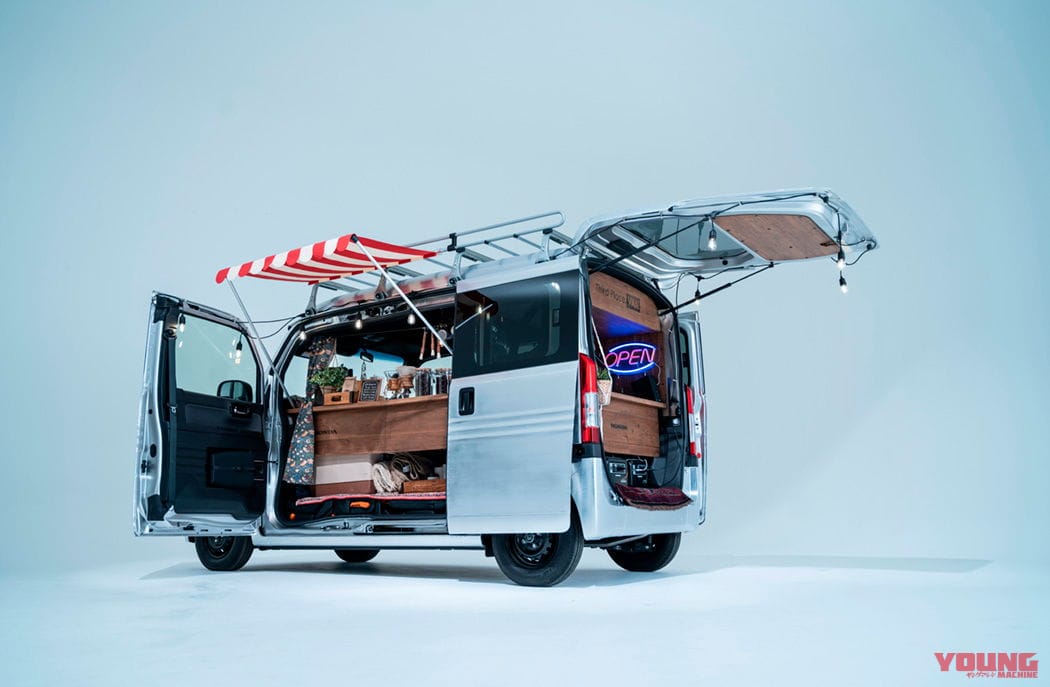 N-VANカスタム「3rd Place VAN」|四輪版ハンターカブ?! フィットクロスターのカスタム車、バーチャルオートサロン2021で公開