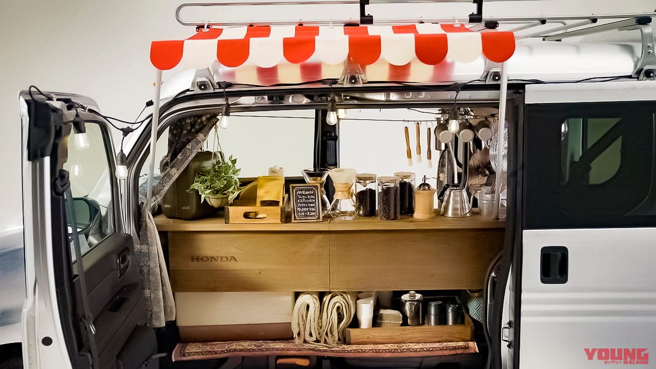 N-VANカスタム「3rd Place VAN」|四輪版ハンターカブ?! フィットクロスターのカスタム車、バーチャルオートサロン2021で公開
