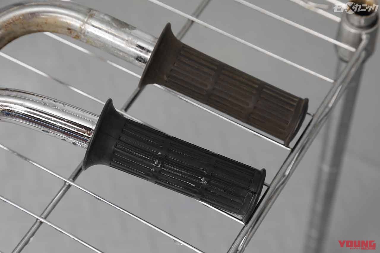 素材を傷つけにくい重曹メディアでクロームめっきのサビをクリーニング〈EZブラスト〉|素材を傷つけにくい重曹メディアでクロームめっきのサビをクリーニング〈EZブラスト〉