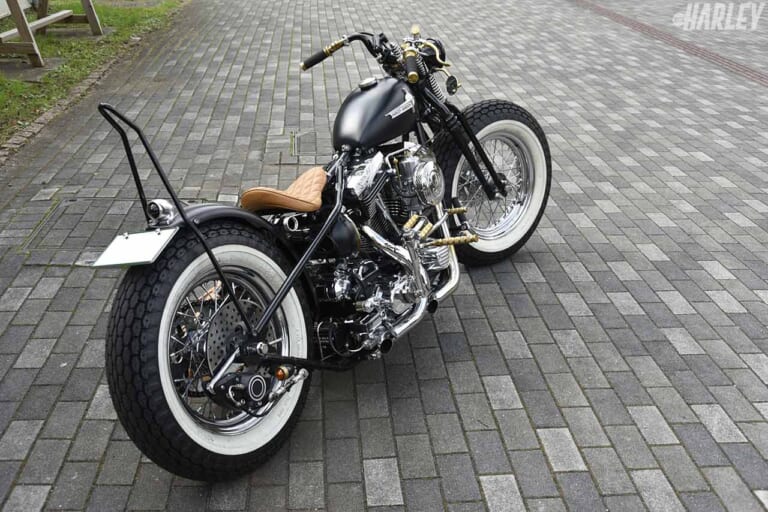 女性も乗りやすいオールドテイストなハーレー'99ボバーカスタム〈遠藤自動車サービス〉|女性も乗りやすいオールドテイストなハーレー’99ボバーカスタム〈遠藤自動車サービス〉