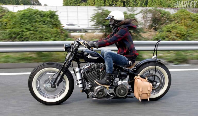 女性も乗りやすいオールドテイストなハーレー'99ボバーカスタム〈遠藤自動車サービス〉|女性も乗りやすいオールドテイストなハーレー’99ボバーカスタム〈遠藤自動車サービス〉