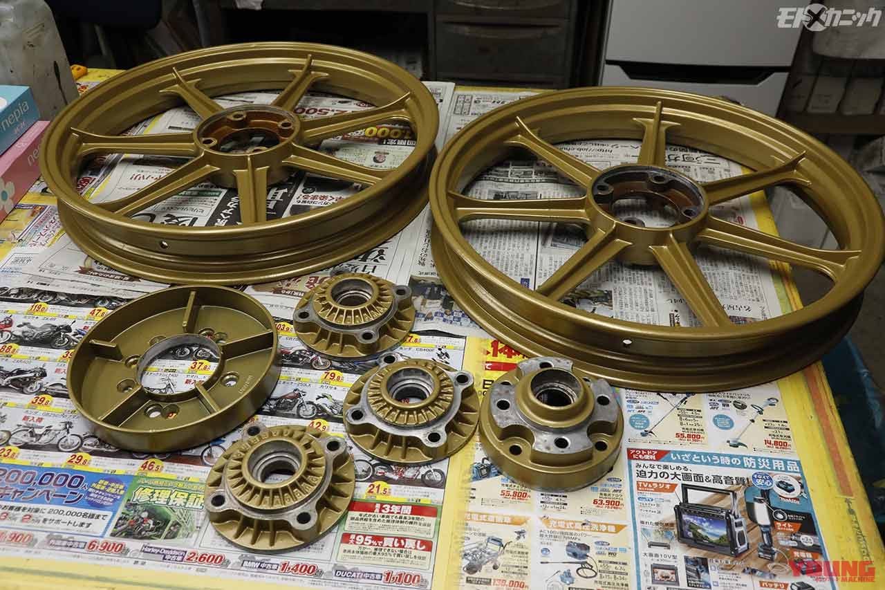 キャストホイールのパウダーコーティングに光る熟練の技〈パウダーコーティング・カトー〉|キャストホイールのパウダーコーティング仕上げに光る熟練の技〈パウダーコーティング・カトー〉