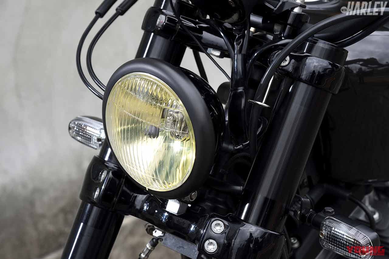 |ハーレー用H4ヘッドライト&サイドカバーマウントキット〈トランプサイクルオリジナル〉