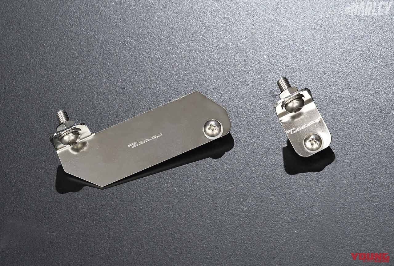 トランプサイクル スポーツスター用サイドカバーマウントキット|ハーレー用H4ヘッドライト&サイドカバーマウントキット〈トランプサイクルオリジナル〉