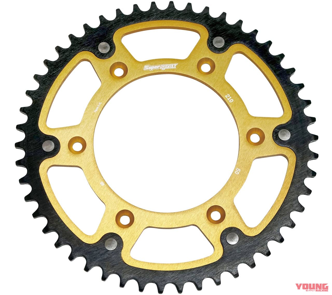 アルミ&スチールのハイブリッドスプロケット〈スーパースプロックス〉|世界初!軽量高耐久・アルミ&スチールのハイブリッドスプロケット〈スーパースプロックス〉
