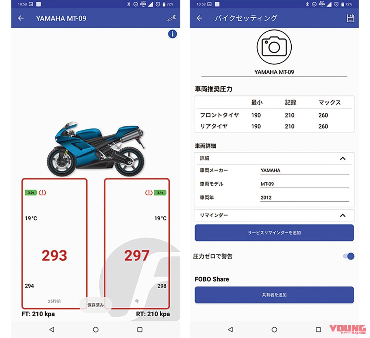 |タイヤ空気圧監視システム「FOBOBIKE2」試用インプレッション【スマホで手軽に管理】