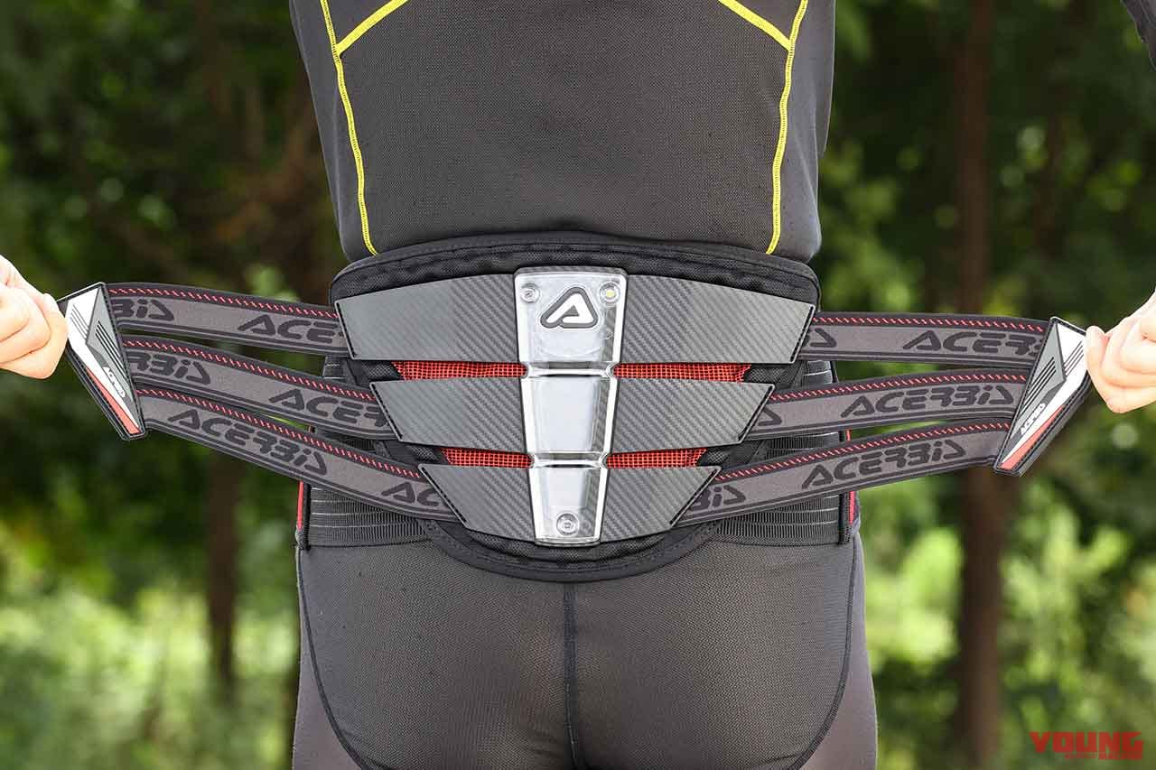 アチェルビス プロファイル2.0ベルト|オフロードライディングに必須・腰痛防止ウエストベルト×8選【後編|ツーリングにもおすすめ】