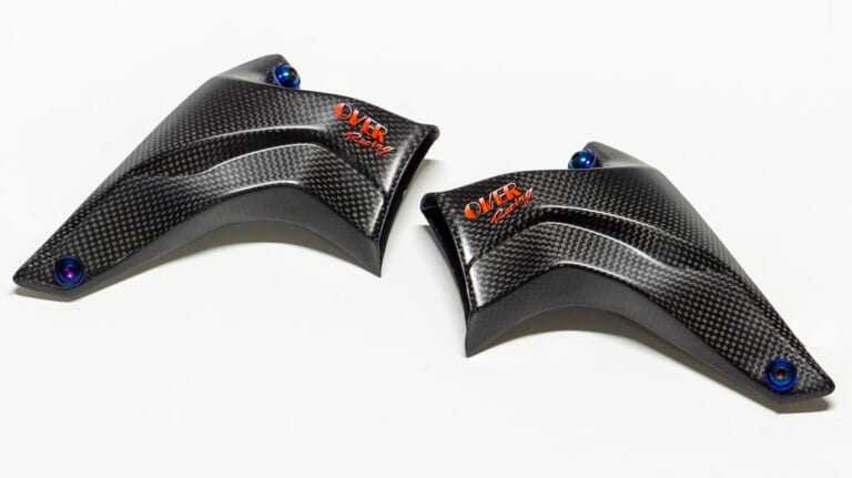 オーヴァー カーボンフロントキャリパーダクト/Mat|ニンジャZX-25Rカスタム最前線〈ケイズスタイル|エッチングファクトリーetc.〉