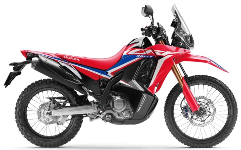 新型ホンダCRF250ラリーはローダウン&脚長仕様【燃料タンク容量+2Lで旅力UP】|新型ホンダCRF250ラリーはローダウン&脚長仕様【燃料タンク容量+2Lで旅力UP】