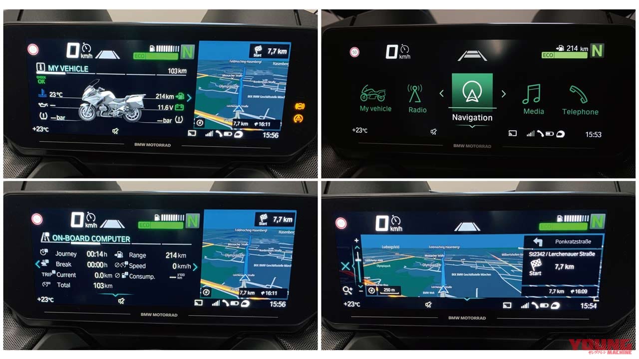 新型BMW R1250RTは前代未聞の装備満載|新型BMW R1250RTは前代未聞の装備満載【レーダーに巨大液晶、スマホ室まで投入】