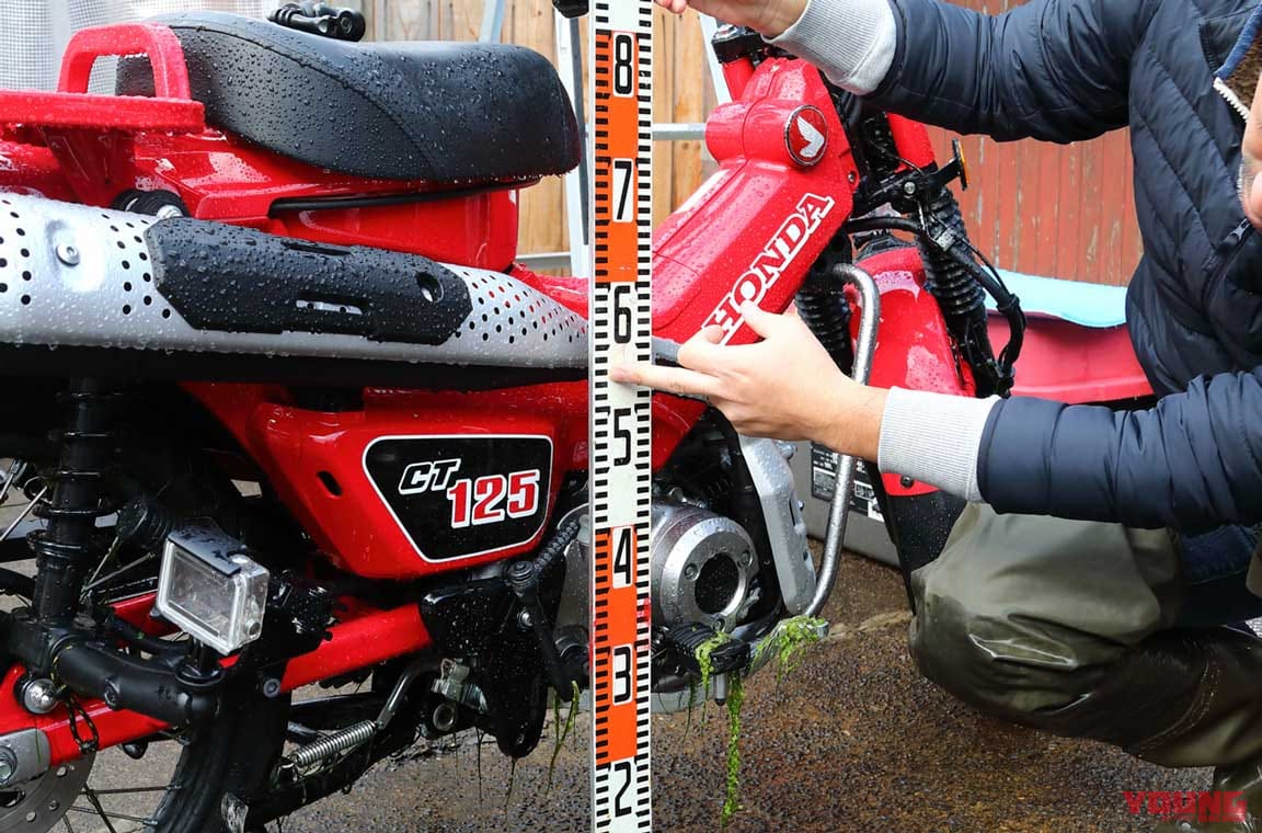 |「CT125ハンターカブは水中を走れるらしい!?」実際にやってみた【泳げCTくん!?】