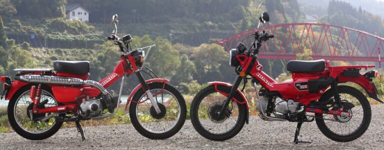 ホンダCT125ハンターカブ×先代CT110比較【似て非なる圧倒的な走行性能】|ホンダCT125ハンターカブを先代CT110と比べてみた【似て非なる圧倒的な走行性能】
