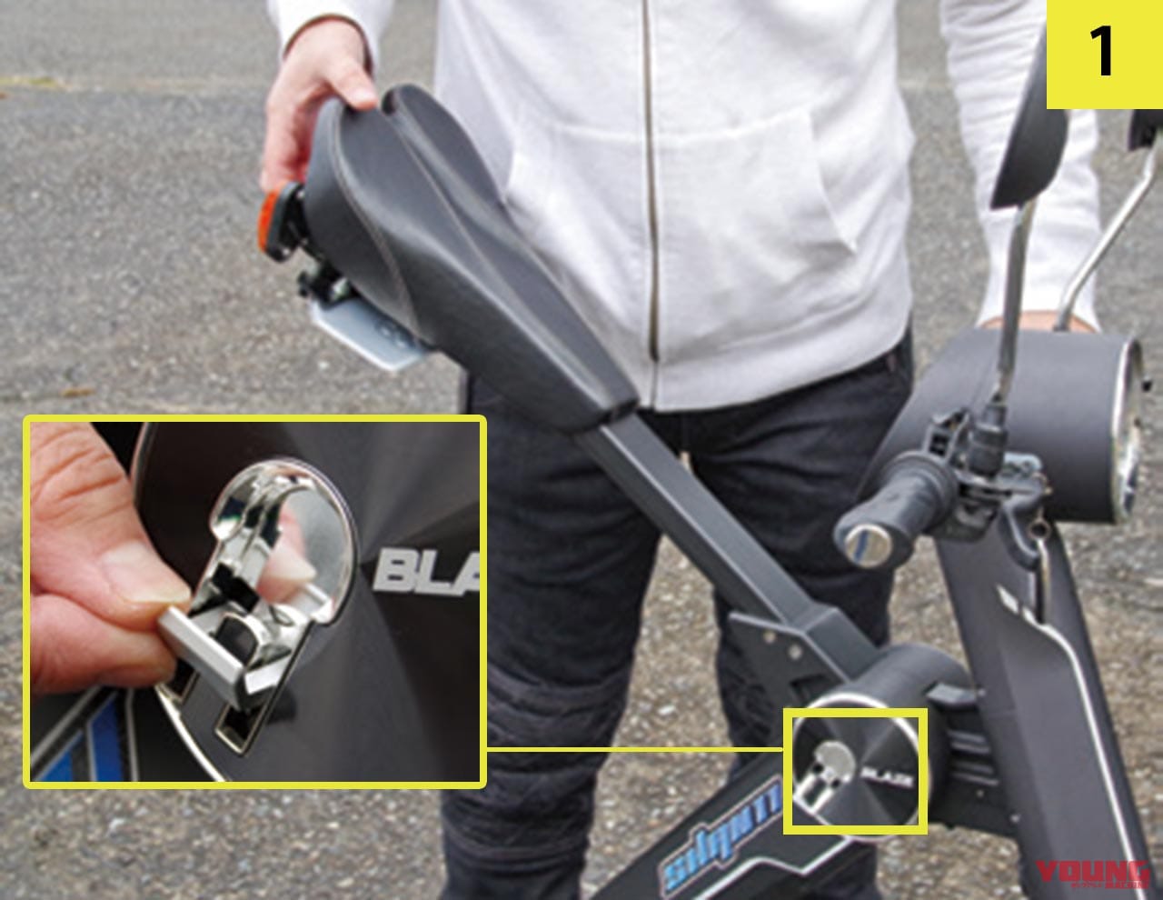 |車重わずか18kg!持ち運んでチョイ乗りできる折り畳み型電動バイク「スマート EV」