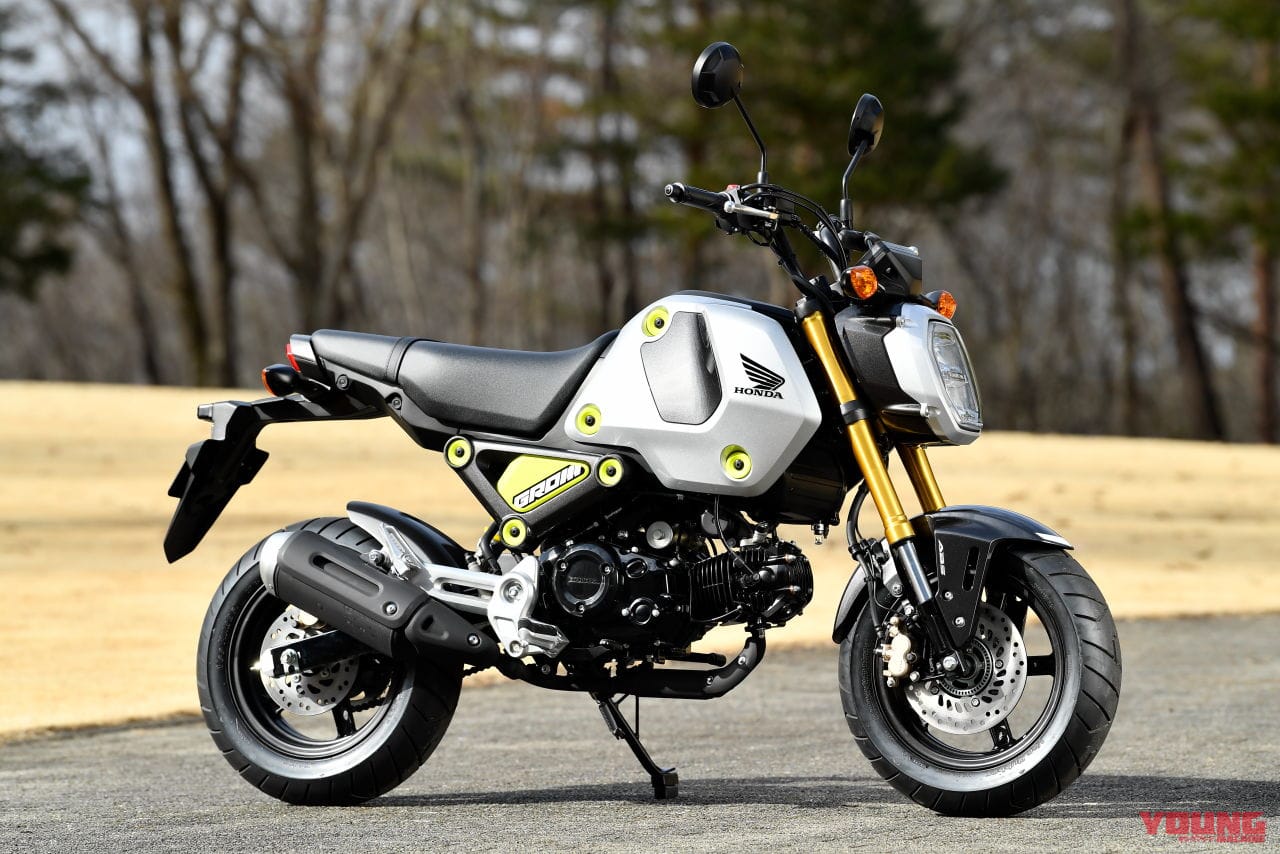 ホンダ グロム|国内モデル登場! 新エンジンに5速MTのホンダ新型「グロム」WEBイベント出展車両を撮影