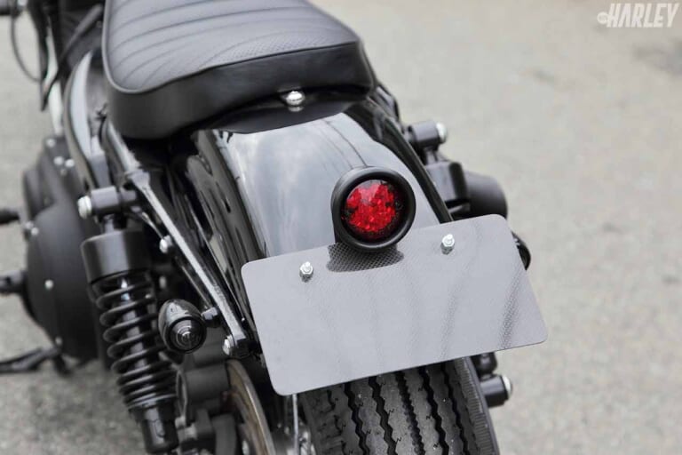 LEDが内蔵されたテールはイージーライダース製|’94XL1200Xスポーツスターフォーティエイト×ハーレー伝統”4カム”カスタム