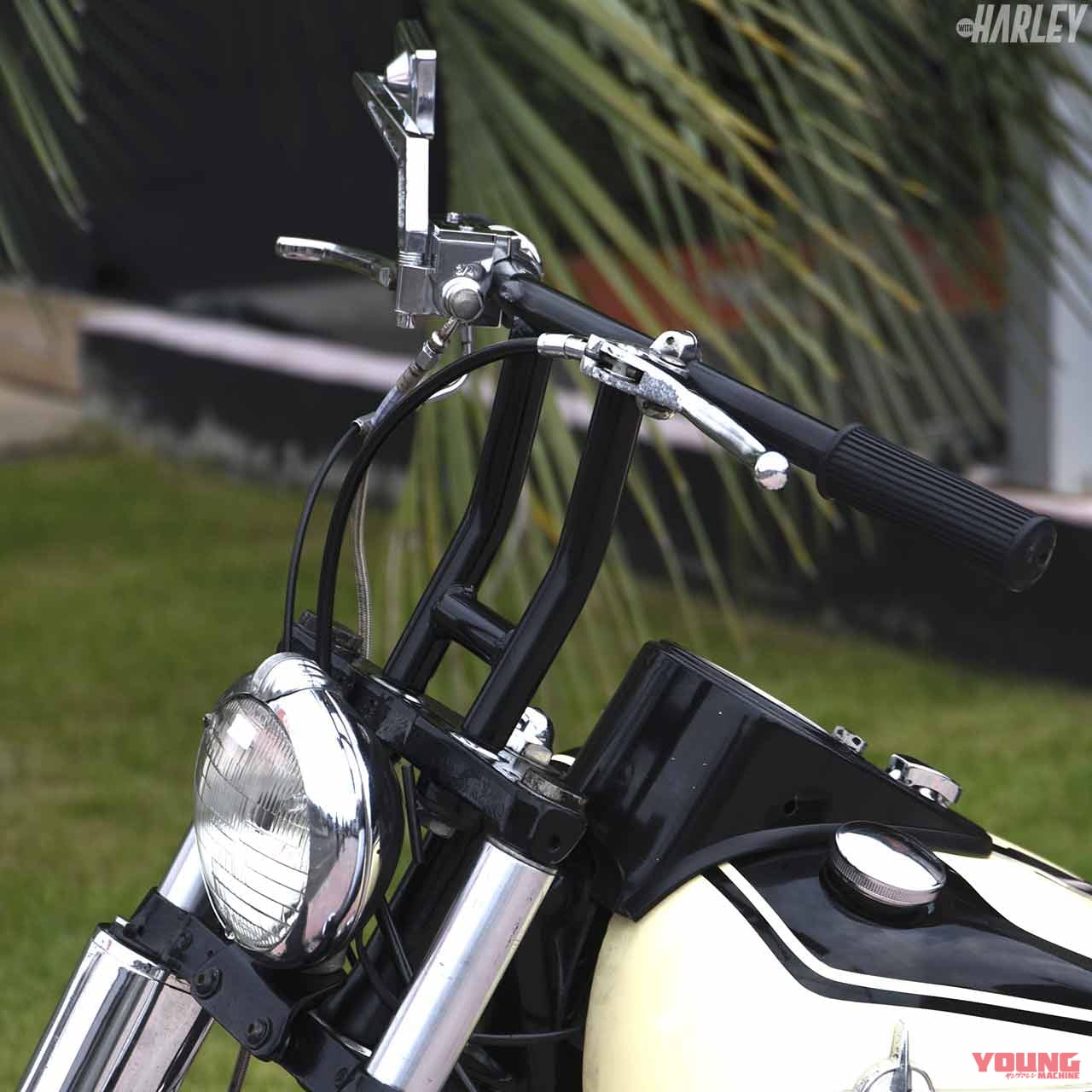 |ストックの1200エンジン&ノーマルフレームを生かした’78ハーレーFLHカスタム