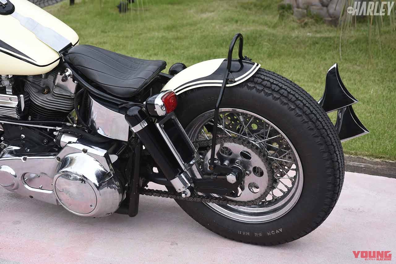 |ストックの1200エンジン&ノーマルフレームを生かした’78ハーレーFLHカスタム