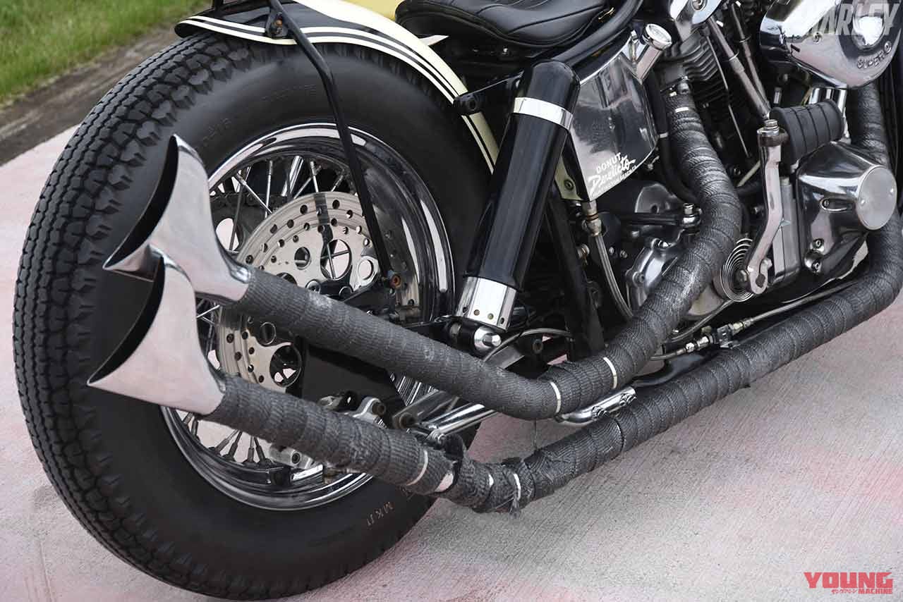 |ストックの1200エンジン&ノーマルフレームを生かした’78ハーレーFLHカスタム