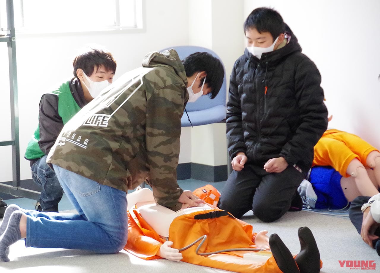 |救急救命法の理解により事故現場で命を救える人に!!【埼玉県の高校生向け二輪安全講習会より】
