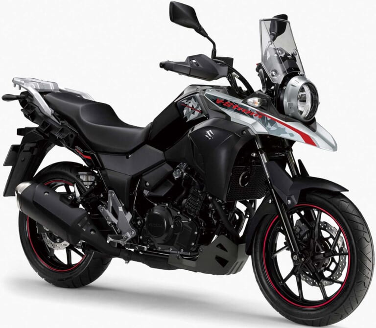 スズキVストローム250|車検レス軽二輪クラス|スズキ2021新車バイクラインナップ〈126〜250cc軽二輪クラス〉ジクサーシリーズ etc.