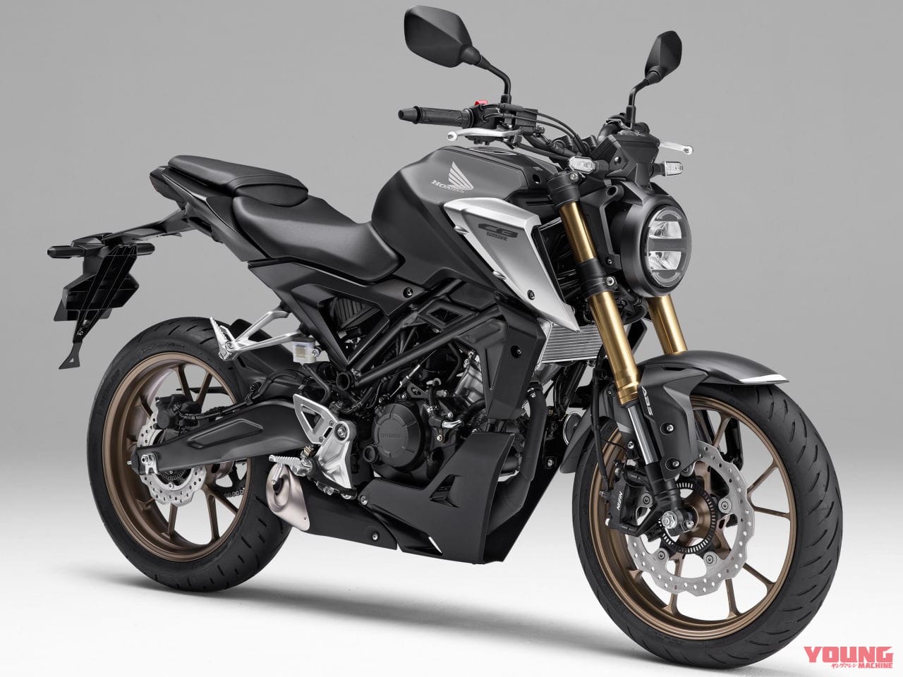 ホンダ新型 Cb125r 4 22発売 Dohcエンジン Zx 25rより太い倒立フォーク採用で1万6500円増 Webヤングマシン 最新バイク情報 ホンダ新型 Cb125r 4 22発売 Dohcエンジン Zx 25rより太い倒立フォーク採用で1万6500円増 Webヤングマシン 最新バイク情報