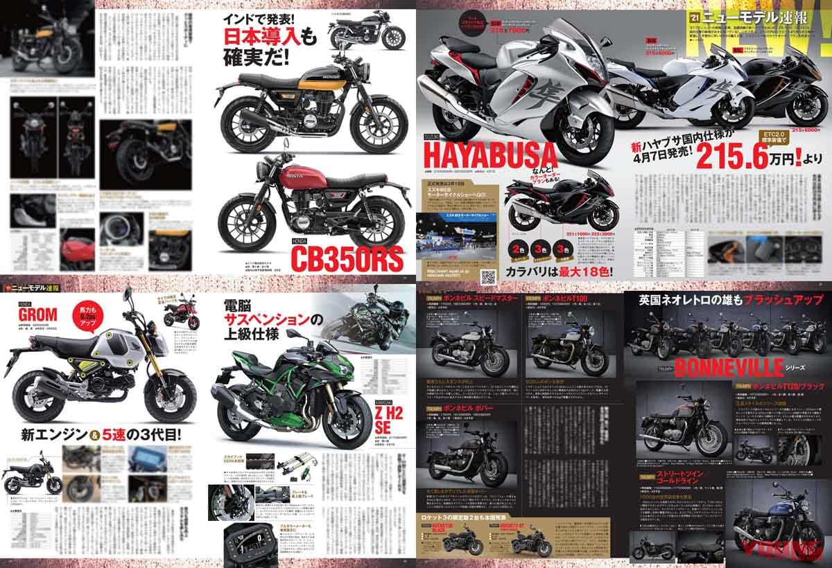 ヤングマシン2021年5月号|ヤングマシン5月号は3/24発売! レブル1100/500/250徹底比較、ダブル付録は隼祭りだ!