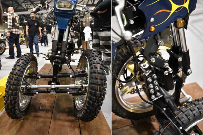 FONK MOTORCYCLE NL-TR1 3WHEEL TRIKE|カワサキ|3輪|カワサキZ125プロベース・3輪バイク誕生の可能性やいかに!?【カスタムショーに謎の3輪車現る】