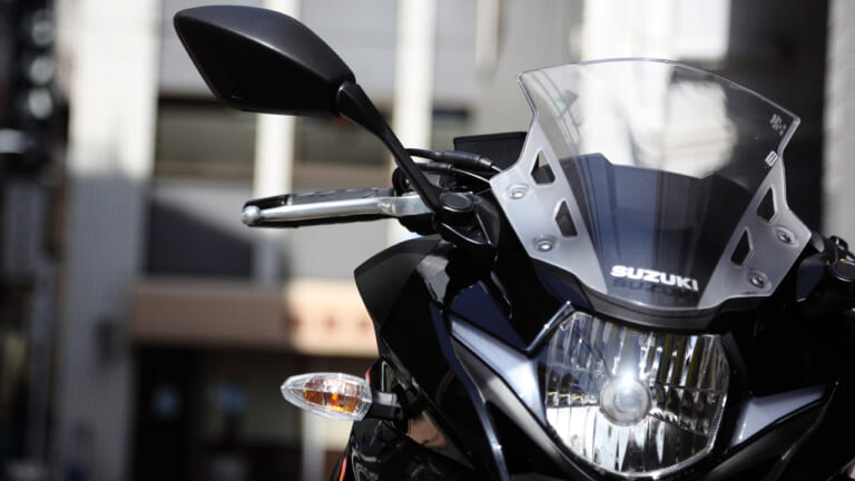 フルカウル専用ミラー|タナックス|ナポレオン|カウリングミラー リブラ2|スズキGSX-250R|ナポレオン カウリングミラー「リブラ2」試用インプレ【質感高くコンパクトなR1000広角ワイドミラー】