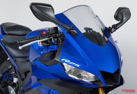 フルカウル専用ミラー|タナックス|ナポレオン|カウリングミラー リブラ2|ヤマハYZF-R25|ナポレオン カウリングミラー「リブラ2」試用インプレ【質感高くコンパクトなR1000広角ワイドミラー】