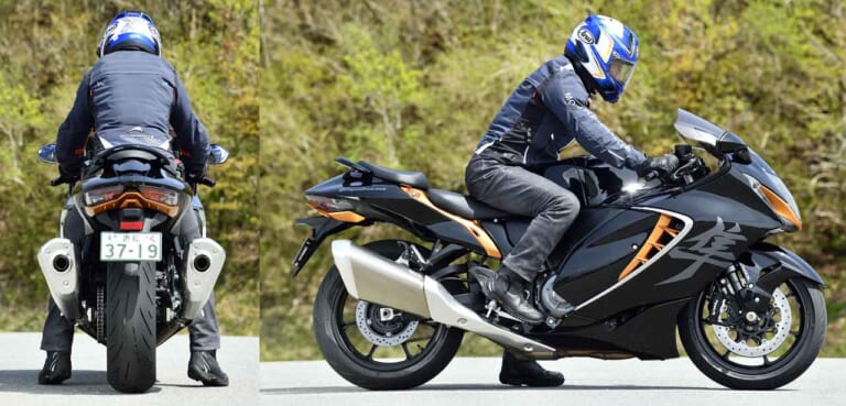 丸山浩によるハヤブサのライディングポジション|【試乗】隼の誇りはそのままに…スズキ新型「ハヤブサ」日本公道最速インプレッション!!