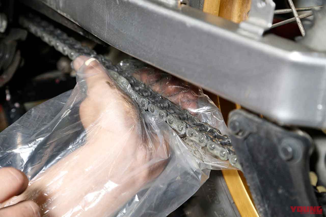 |超初心者も自分でできる簡単バイクメンテ#3【オイル交換&簡単ドライブチェーン洗浄|セロー250】