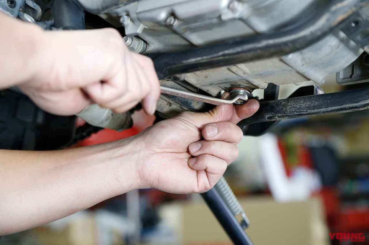 |超初心者も自分でできる簡単バイクメンテ#3【オイル交換&簡単ドライブチェーン洗浄|セロー250】