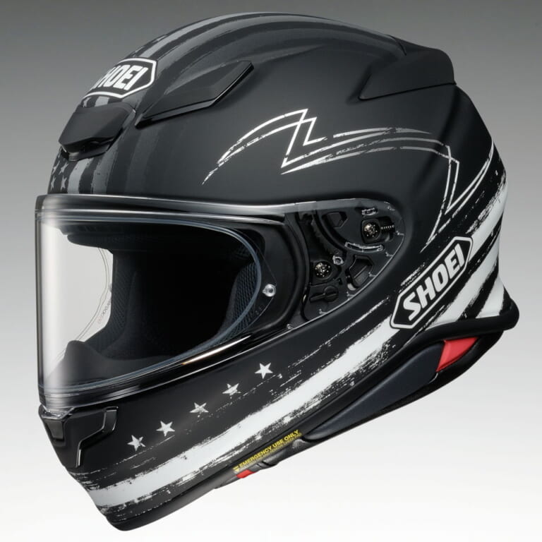 SHOEI Z-8 DEDICATED2|人気のSHOEI「Z-8」に新色が登場! モノトーン星条旗とアグレッシブなグラフィックモデル