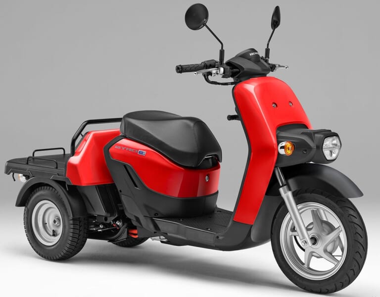 ホンダ ジャイロe:|2021新車バイクラインナップ|電動バイク|電動バイク2021新車ラインナップ〈日本車〉イービーノ/ジャイロe:/ベンリィe: etc.