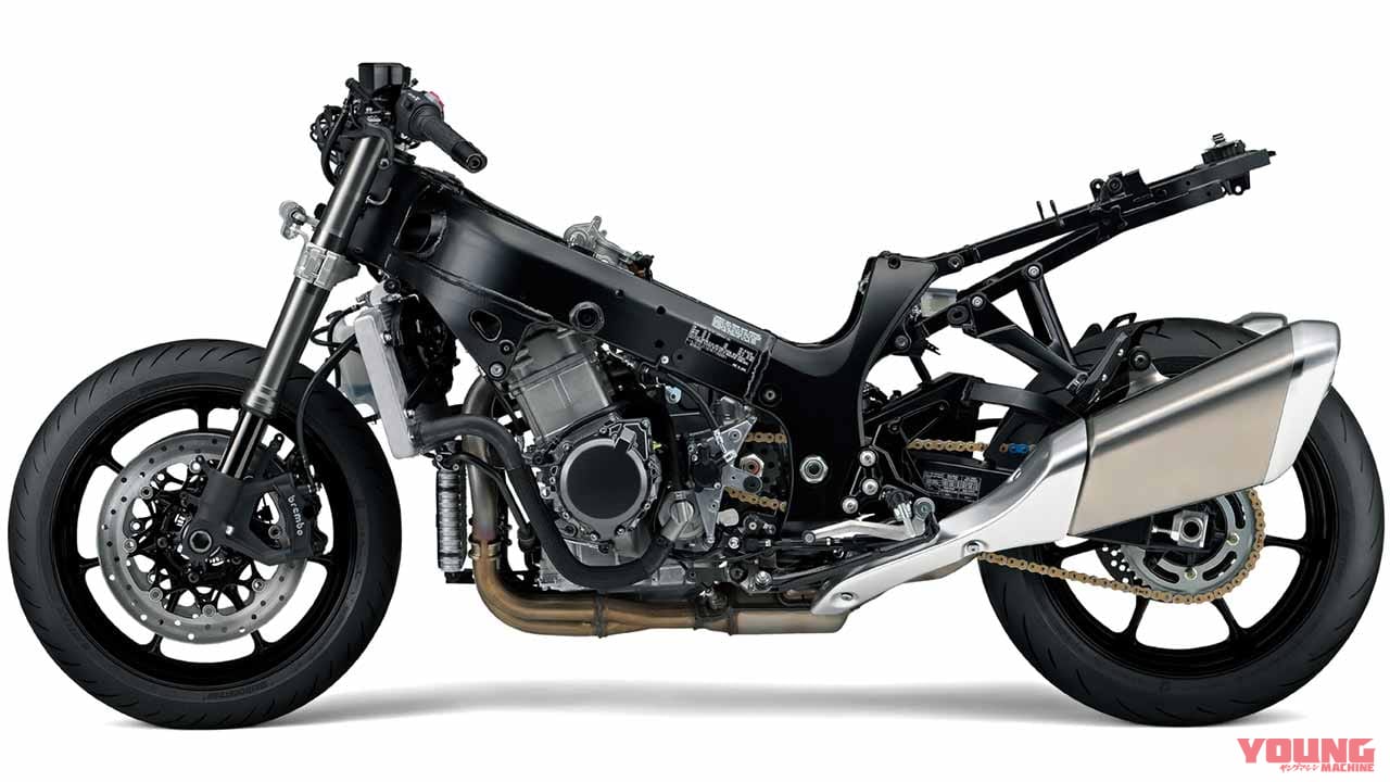 スズキ ハヤブサ|スズキ「シン・ハヤブサ」車体シャーシ完全解説【名作フレーム継承|足回りを新調し軽量化も達成】