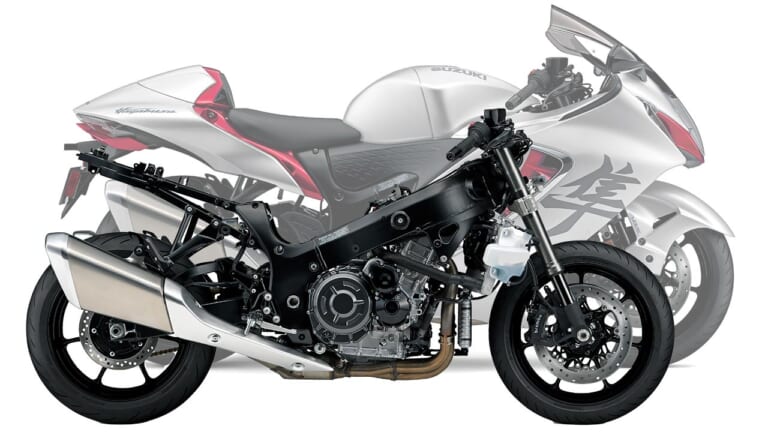 スズキ「シン・ハヤブサ」車体シャーシ完全解説【名作フレーム継承|足回りを新調し軽量化も達成】|スズキ「シン・ハヤブサ」車体シャーシ完全解説【名作フレーム継承|足回りを新調し軽量化も達成】