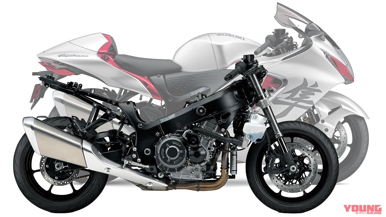 |スズキ「シン・ハヤブサ」車体シャーシ完全解説【名作フレーム継承|足回りを新調し軽量化も達成】