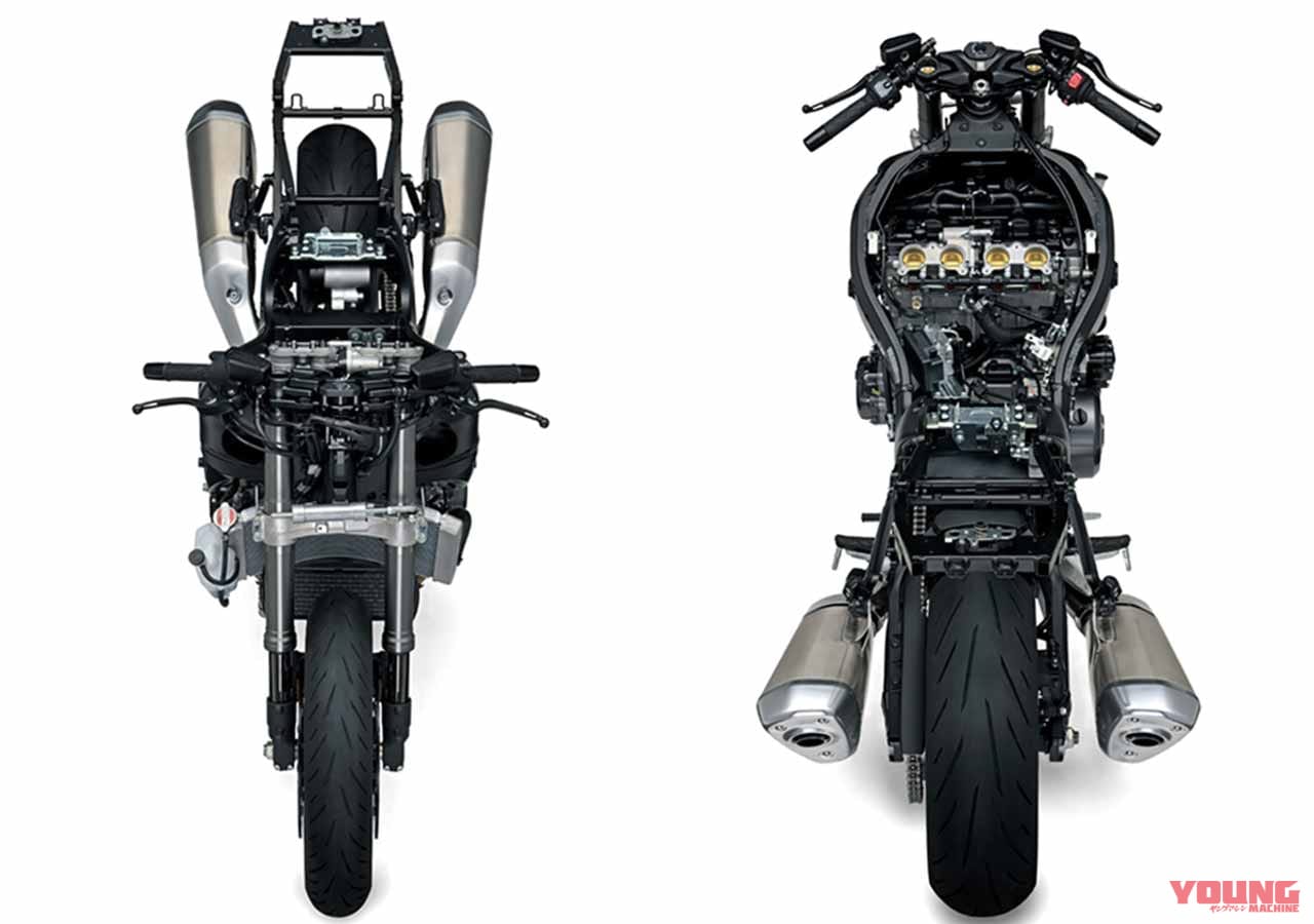 スズキ ハヤブサ|スズキ「シン・ハヤブサ」車体シャーシ完全解説【名作フレーム継承|足回りを新調し軽量化も達成】