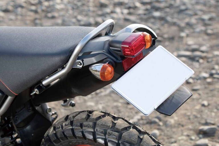 ヤマハ トリッカー|リヤフェンダー|林道も街も軽快に駆け回れ!! 隠れた名車・トリッカーの魅力【新車を手に入れるなら今のうち】