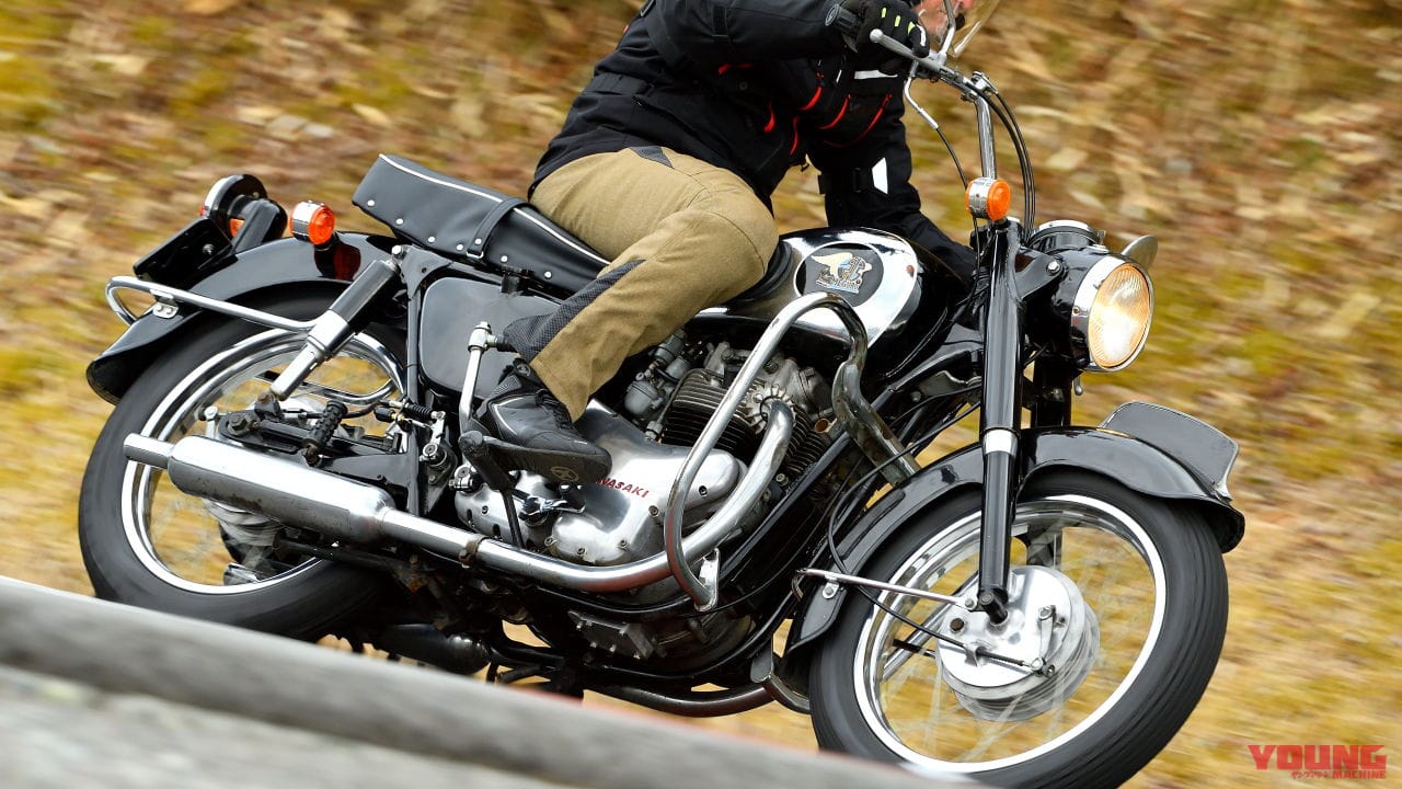 |脳が混乱する…ッ!! 60年前の「カワサキ500メグロK2」に当時を知らないライダーが乗ってみた!