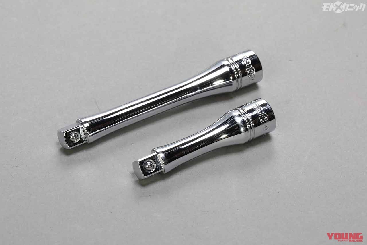 ネプロス 6.3sq.エクステンションバー NBE2-075/050|デリケートなエンジン組み立てに最適な小型工具=ネプロス”シブイチ”6.3sq.ラチェット