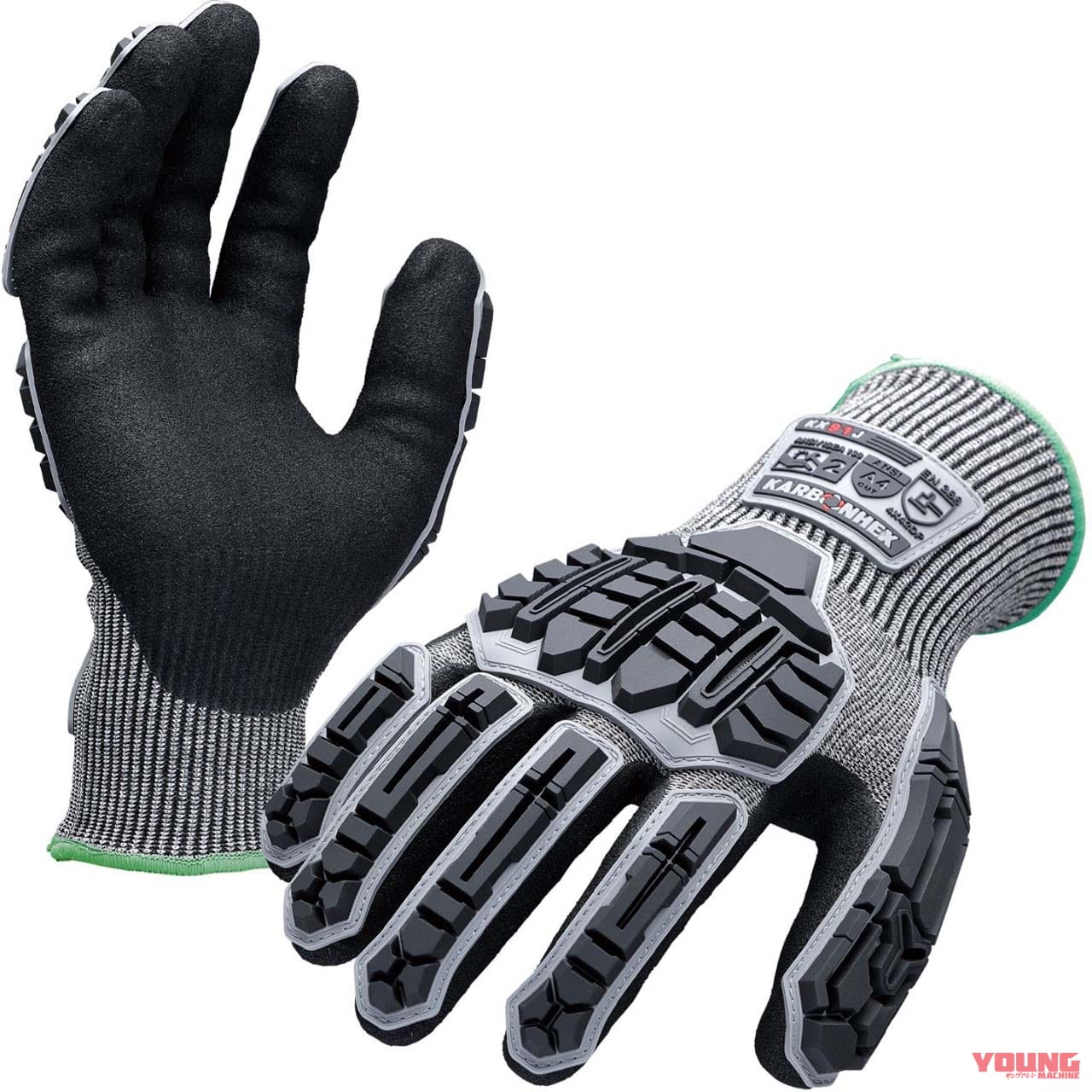 ミドリ安全 KARBONHEX KX-91J(重作業用)|ワークマンに続く作業系バイク用品!? ミドリ安全「カーボンヘックス グローブ」に新モデル登場!