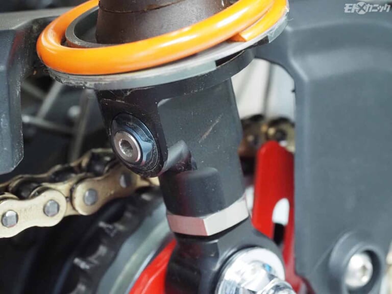 ホンダCT125ハンターカブ|アラゴスタサスペンション|無段階プリロード機能|CT125ハンターカブ 自分仕様のオリジナルパーツを作ってみた〈サイドカバー&リヤサス編〉