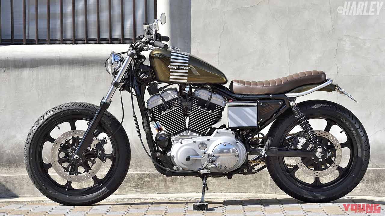 '00 ハーレーダビッドソンXLH1200S トランプサイクルカスタム|’70sスクランブラームード漂う軽快スポーツカスタム〈’00 ハーレーXLH1200S〉